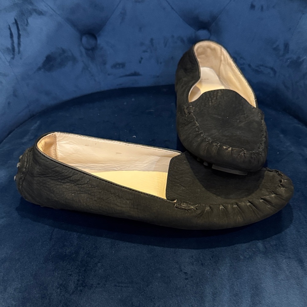 Cole Haan Black Leather Driving Moccasins